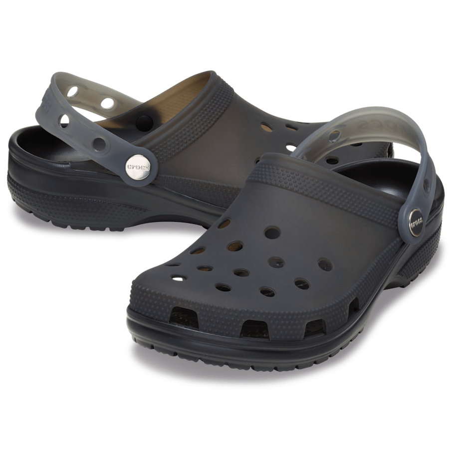 Black / Multi Classic Frosted Backstrap Clog - Pair - Crocs