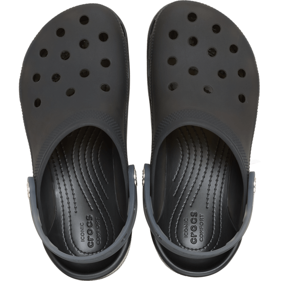 Black / Multi Classic Frosted Backstrap Clog - Top - Crocs
