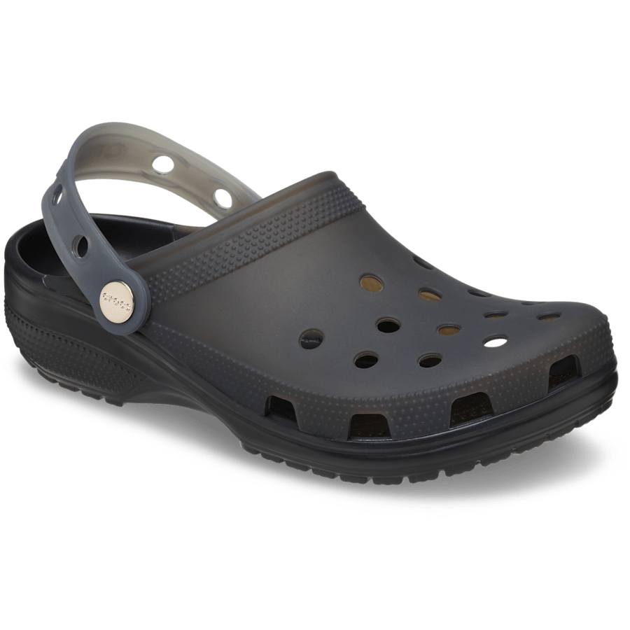 Black / Multi Classic Frosted Backstrap Clog - Angle - Crocs