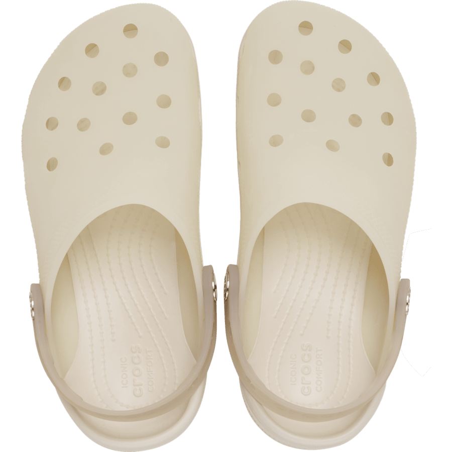 Almond Tint / Multi Classic Frosted Backstrap Clog - Top - Crocs
