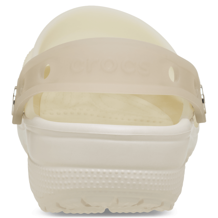 Almond Tint / Multi Classic Frosted Backstrap Clog - Back - Crocs