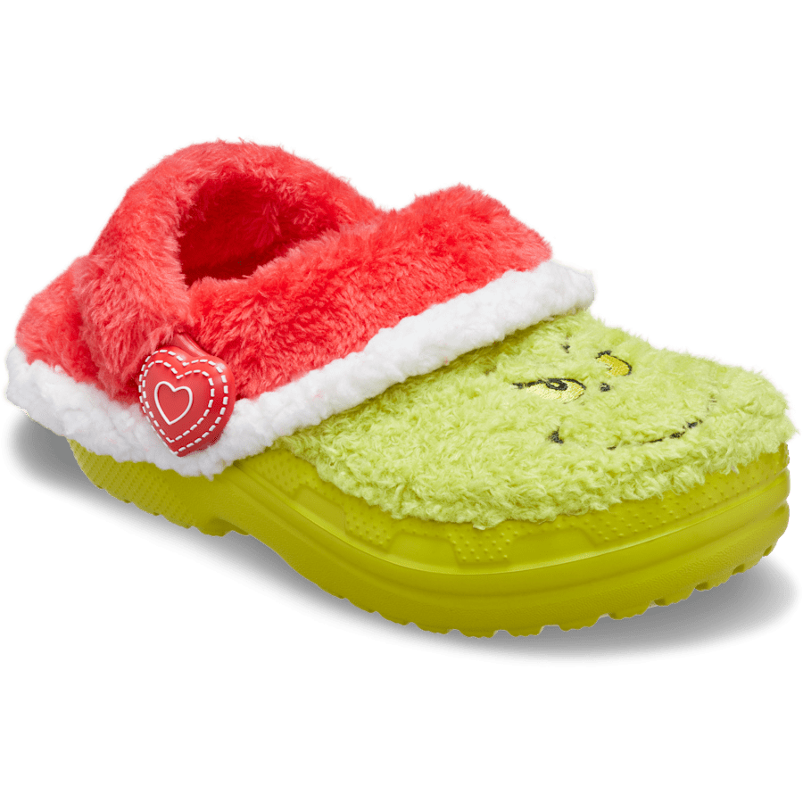 Multi Toddler The Grinch Classic Lined Clog - Angle - Crocs