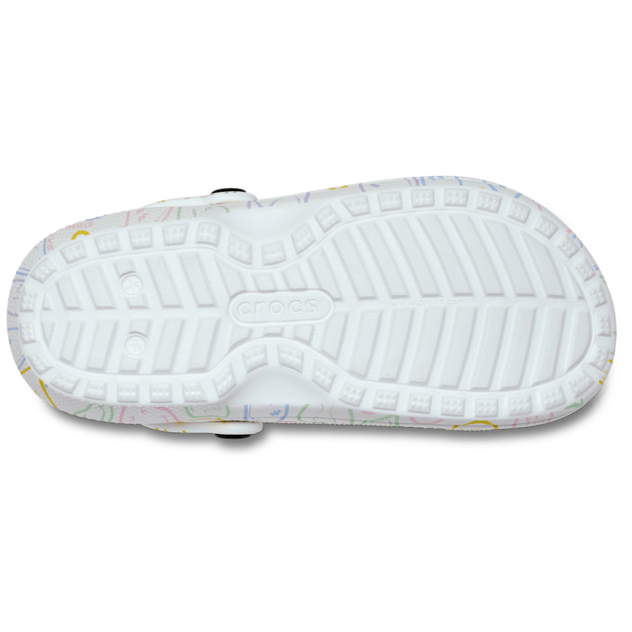 Multi SmileyWorld® Classic Lined Clog - Ansicht von unten - Crocs