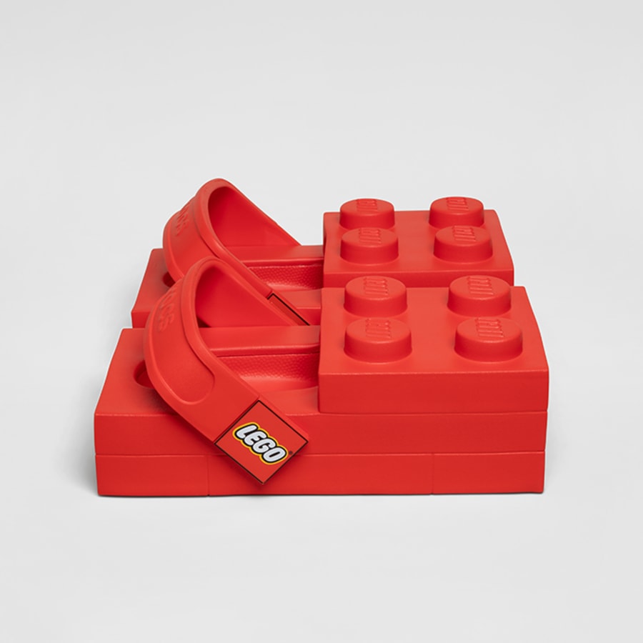 Bright Red LEGO® Brick Clog - Top - Crocs