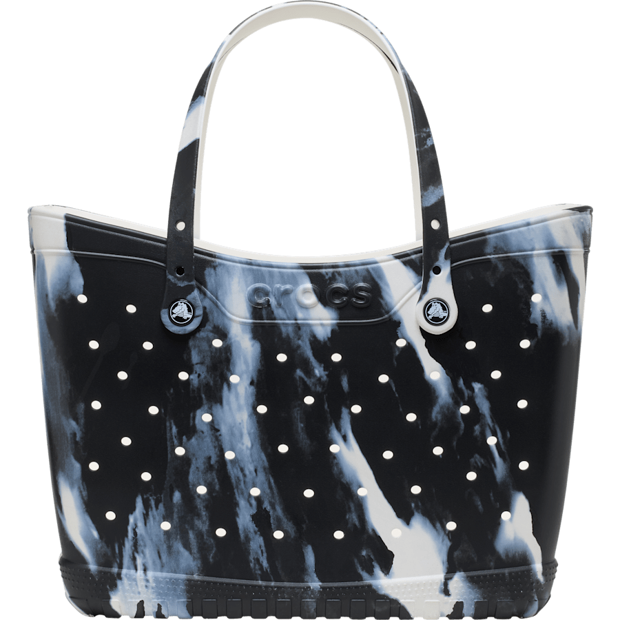 Black Marble Crocs Classic Large Marble Tote - Side - Crocs