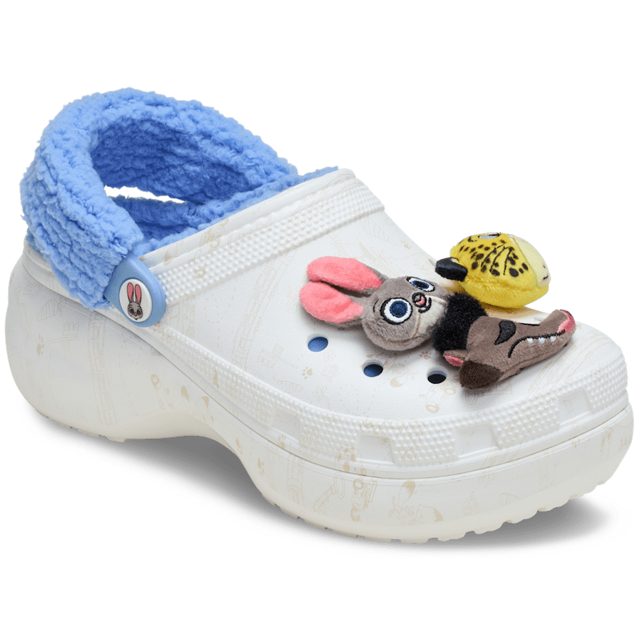 Multi Disney Zootopia 2 Classic Platform Lined Clog - Angle - Crocs