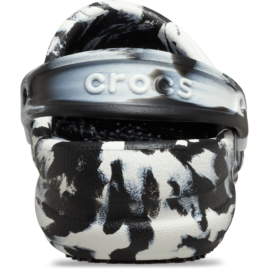 Black / White Bistro Marbled Work Clog - Back - Crocs PFD