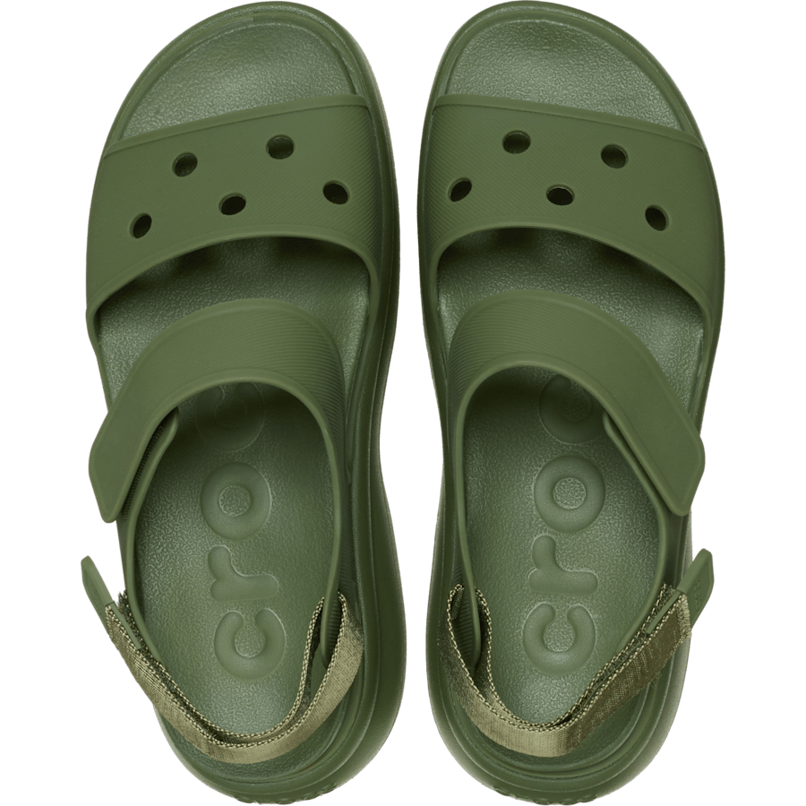 Army Green Soho Y-Strap Sandal - Top - Crocs