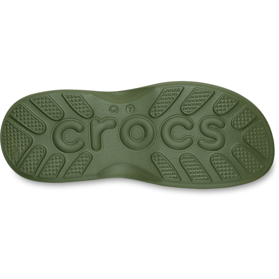 Army Green Soho Y-Strap Sandal - Bottom - Crocs