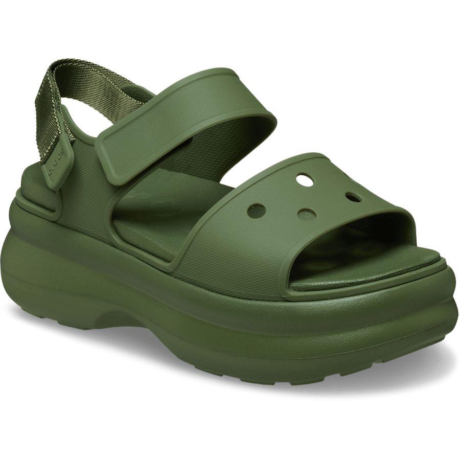 Army Green Soho Y-Strap Sandal - Angle - Crocs