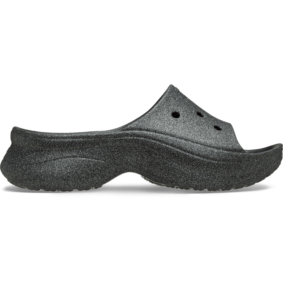 Black Bae Glitter Slide - Side - Crocs