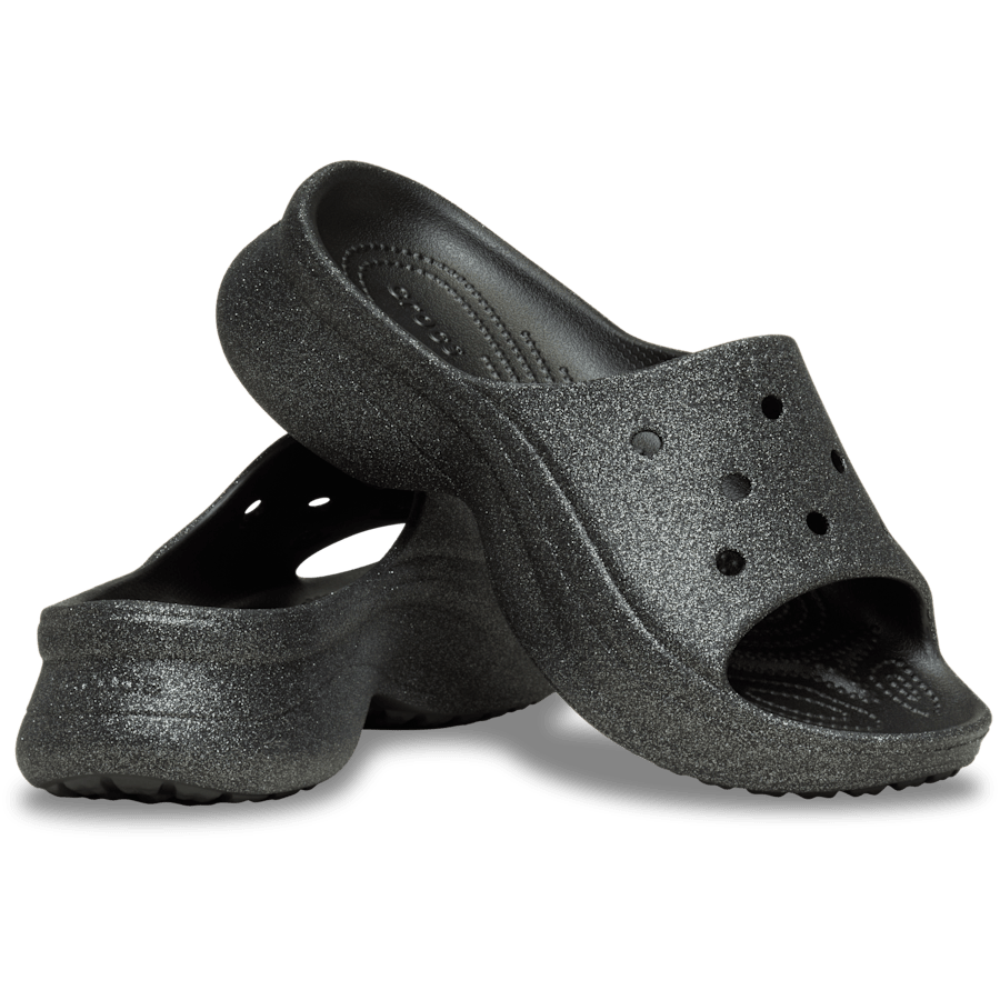 Black Bae Glitter Slide - Pair - Crocs