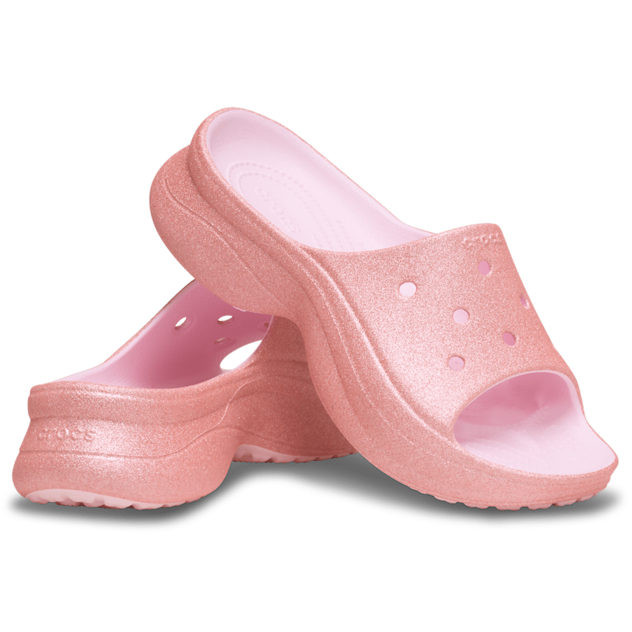 Pink Milk Bae Glitter Slide - Pair - Crocs