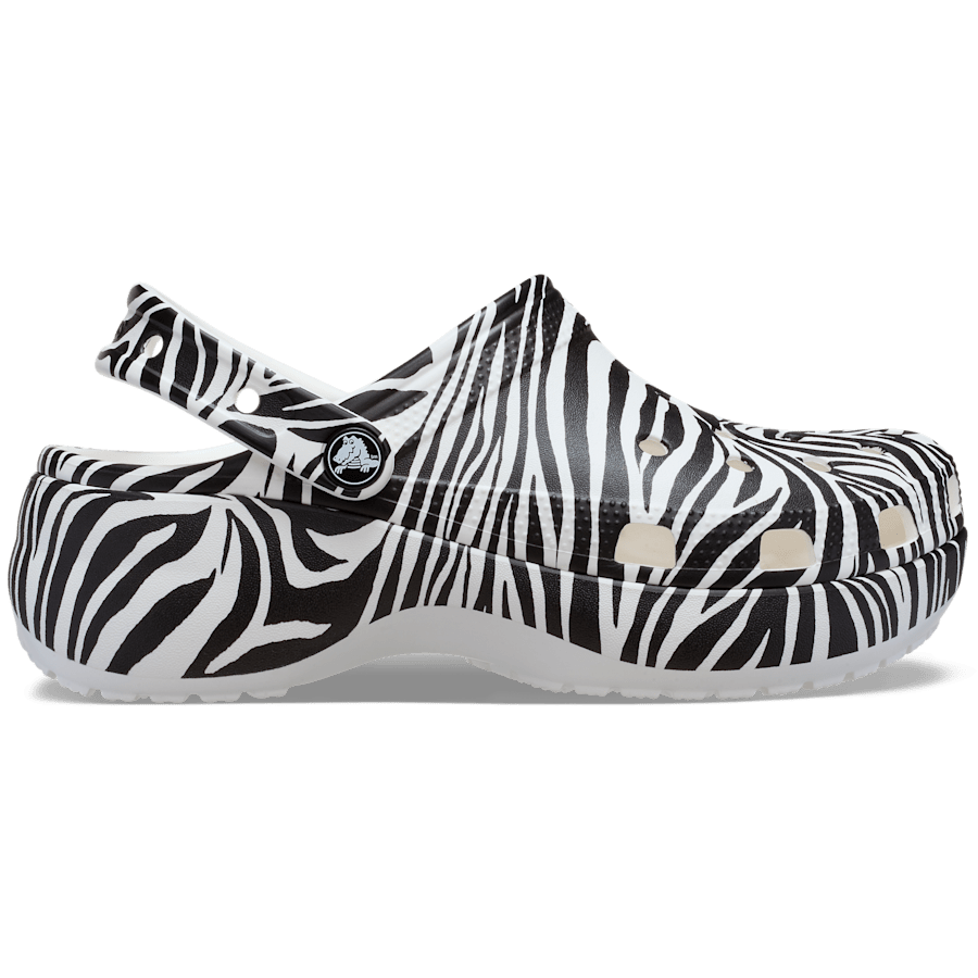 Zebra Classic Platform Animal Clog - Side - Crocs