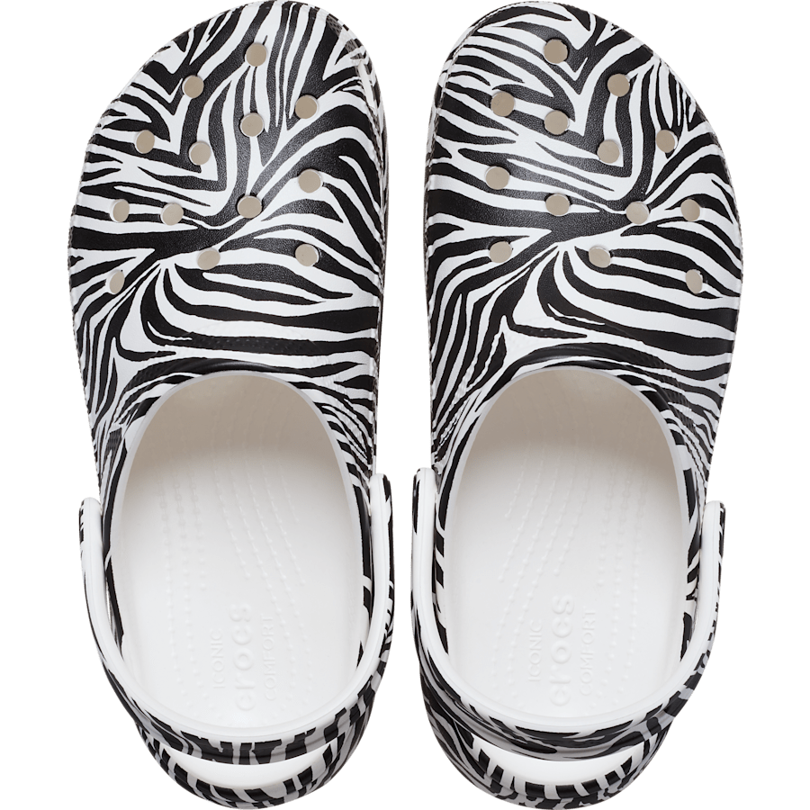 Zebra Classic Platform Animal Clog - Top - Crocs