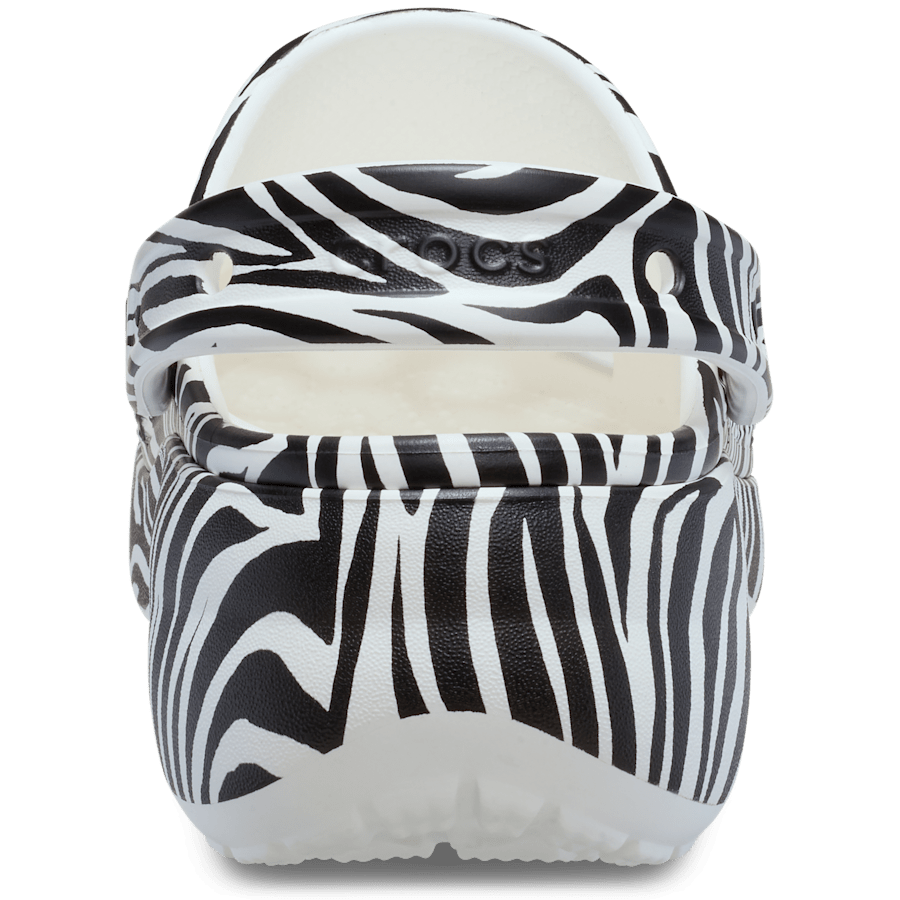 Zebra Classic Platform Animal Clog - Back - Crocs