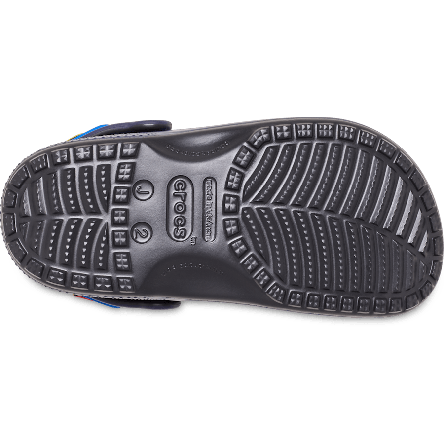 Multi Kids' Justice League Classic Clog - Ansicht von unten - Crocs