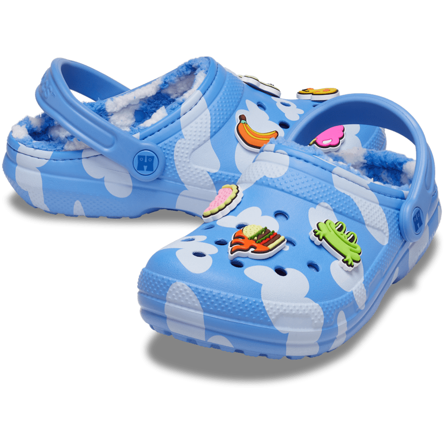 Powder Blue Happy Socks X Crocs Classic Lined Clog - Pair - Crocs