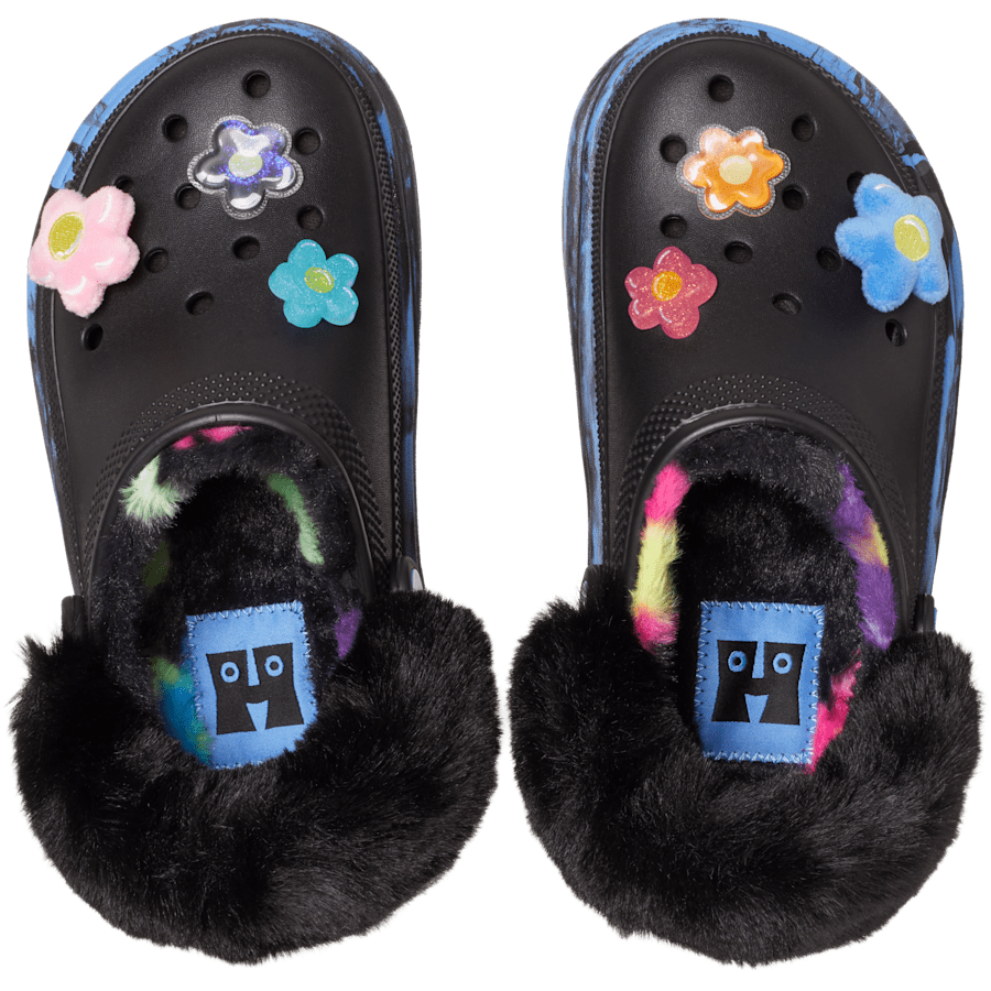 Black / Teal Happy Socks X Crocs Stomp Lined Clog - Top - Crocs
