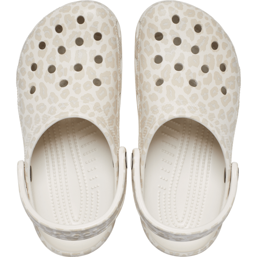 Almond Tint/Leopard Classic Animal Clog - Draufsicht - Crocs