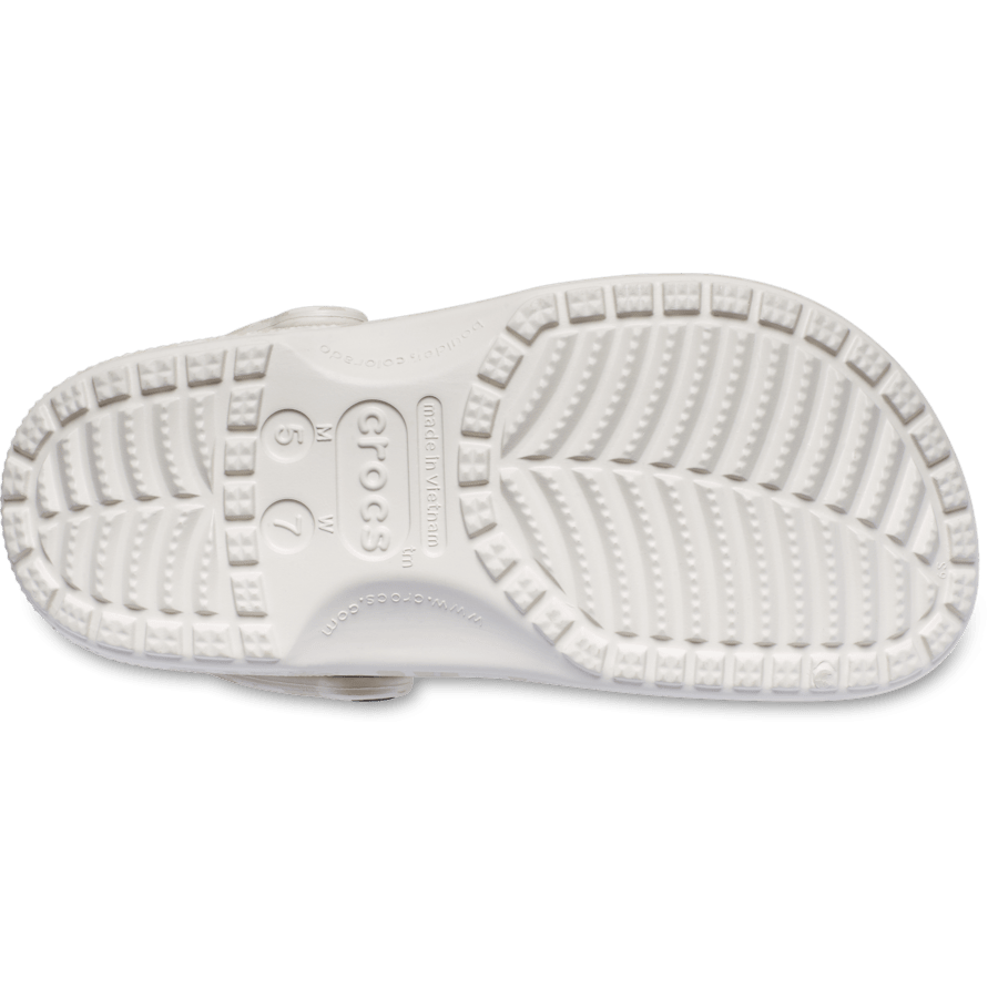 Almond Tint/Leopard Classic Animal Clog - Ansicht von unten - Crocs