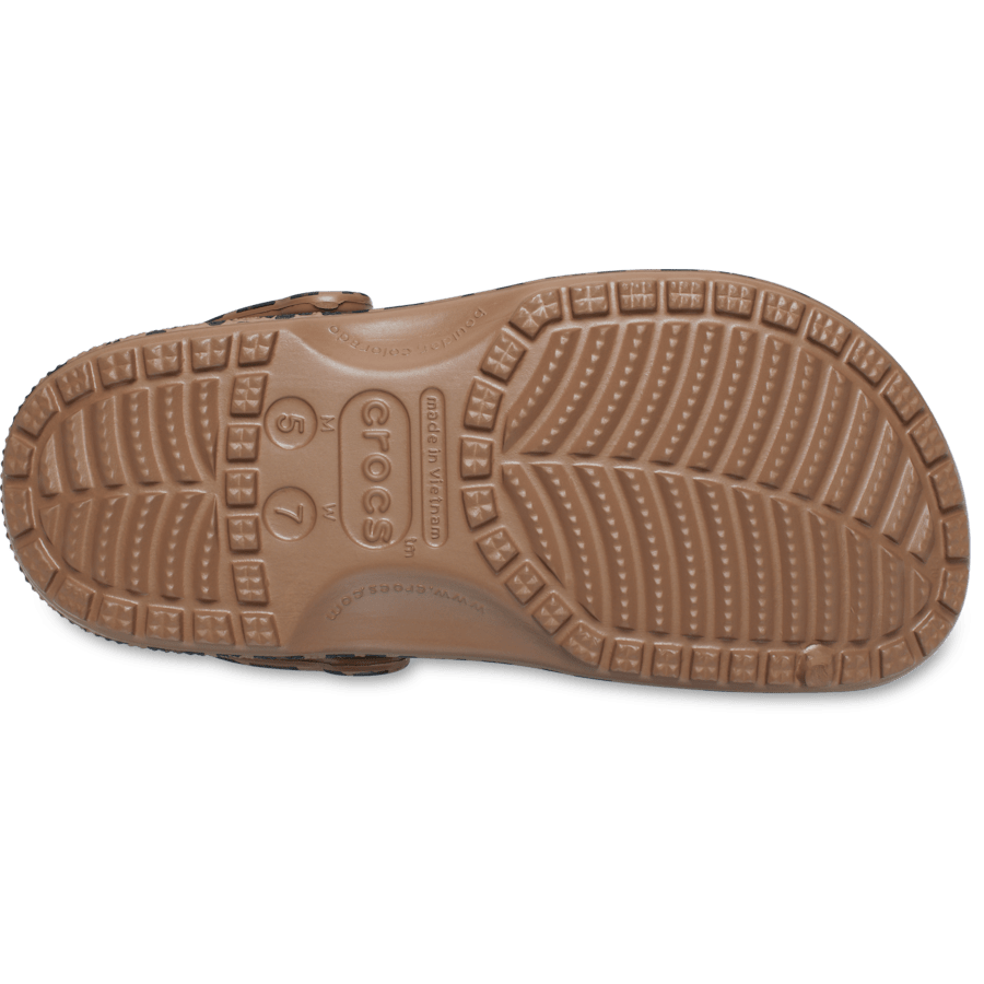 Sepia / Leopard Classic Animal Clog - Bottom - Crocs