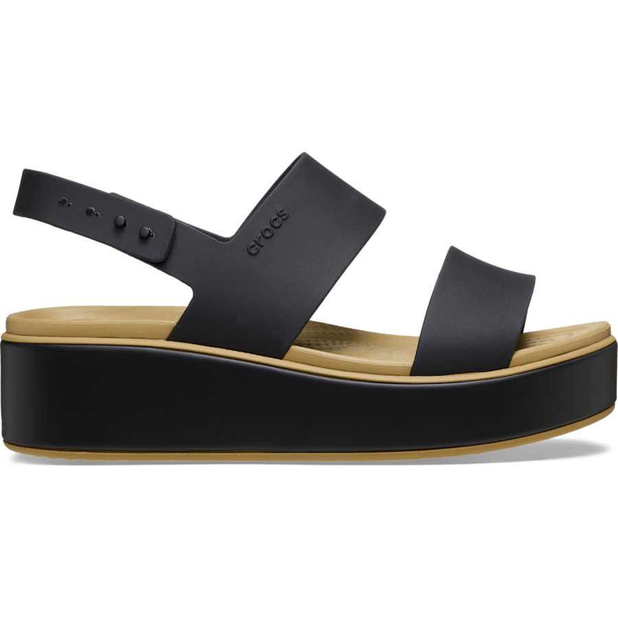 Colour Brooklyn Low Wedge Matte Wrap Sandal - Side - Crocs