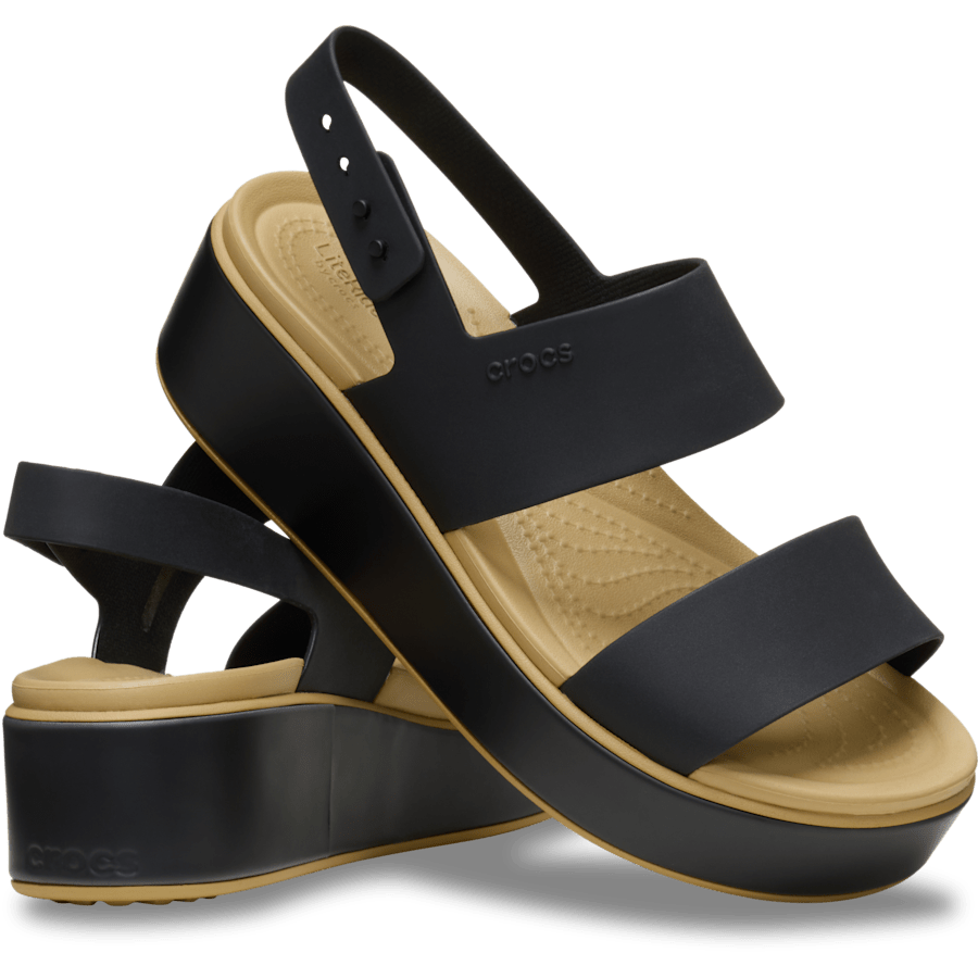 Colour Brooklyn Low Wedge Matte Wrap Sandal - Pair - Crocs
