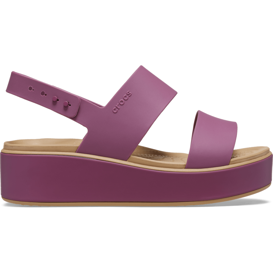 Brooklyn Low Wedge Matte Wrap Sandal