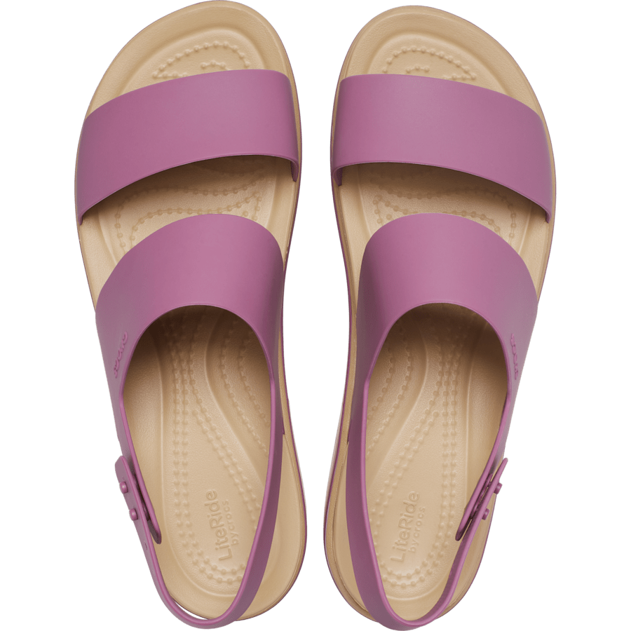 Colour Brooklyn Low Wedge Matte Wrap Sandal - Top - Crocs