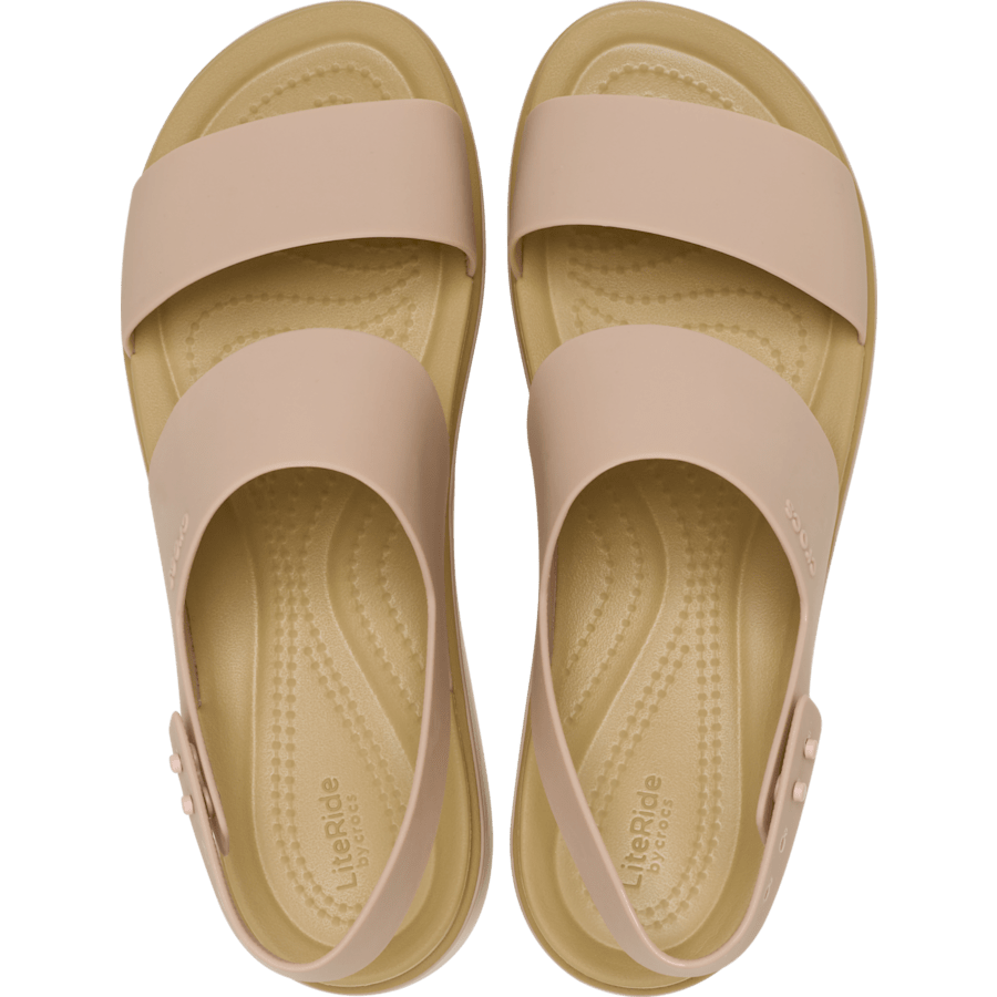 Colour Brooklyn Low Wedge Matte Wrap Sandal - Top - Crocs
