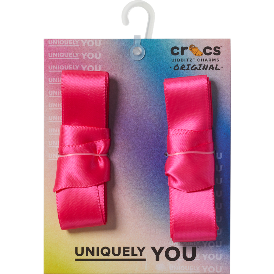 Pink Ribbon Laces 2 Pack - charm view - Jibbitz