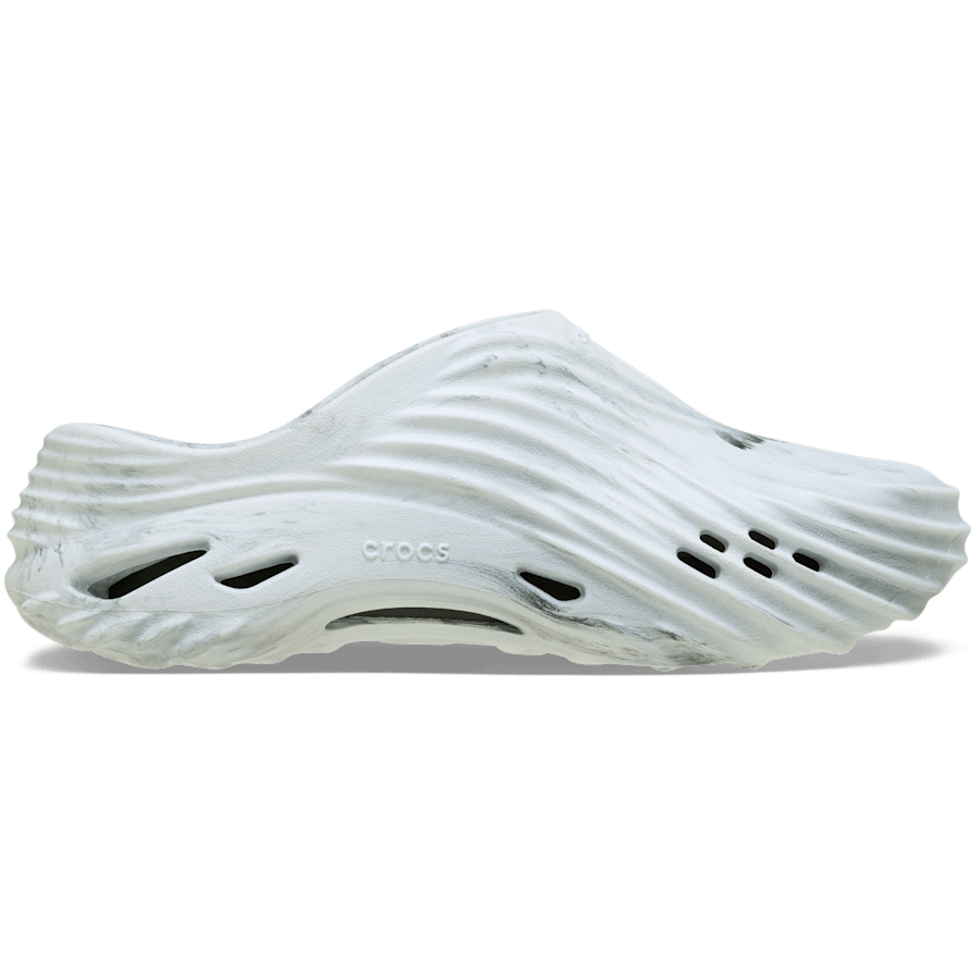 Black / White Echo Marbled Wave - Side - Crocs