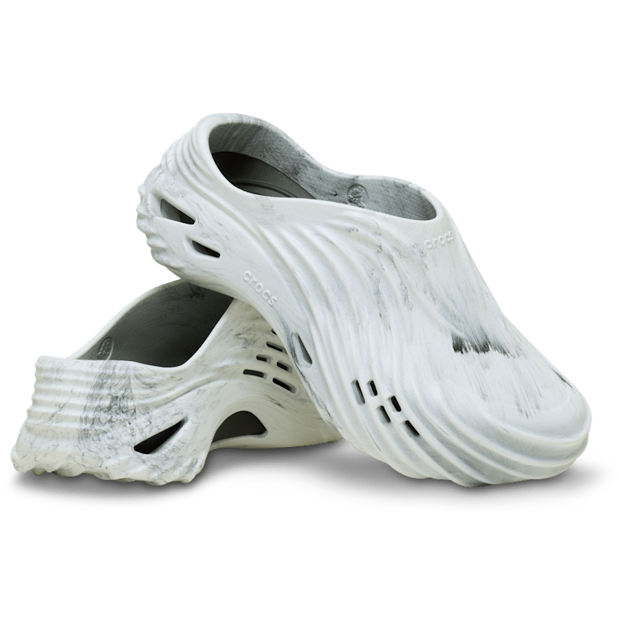 Black / White Echo Marbled Wave - Pair - Crocs