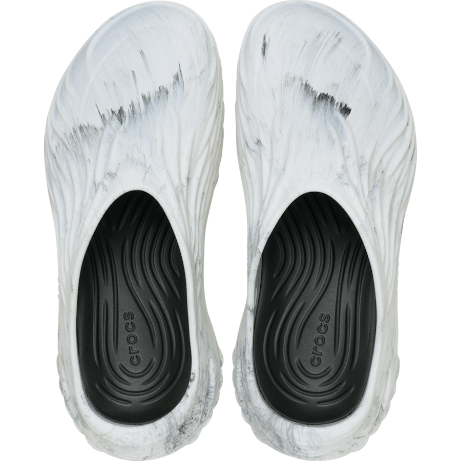 Black / White Echo Marbled Wave - Top - Crocs