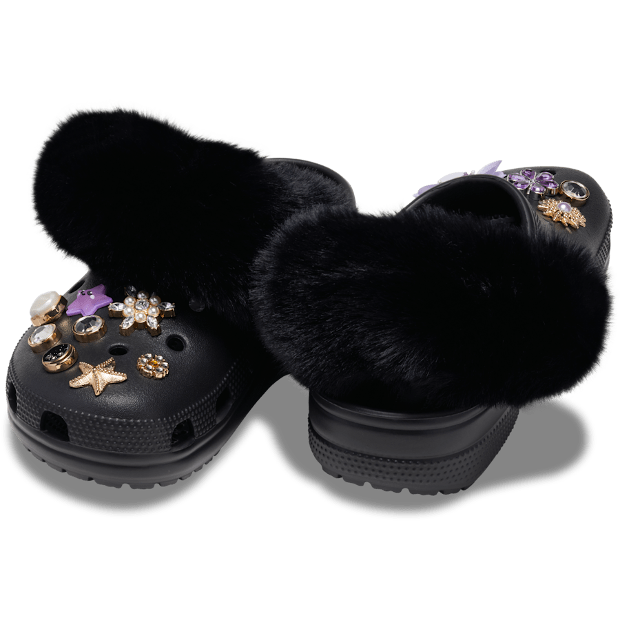 Faux Fur Back Strap Scrunchie Btc - Charm on shoes - Jibbitz Charms