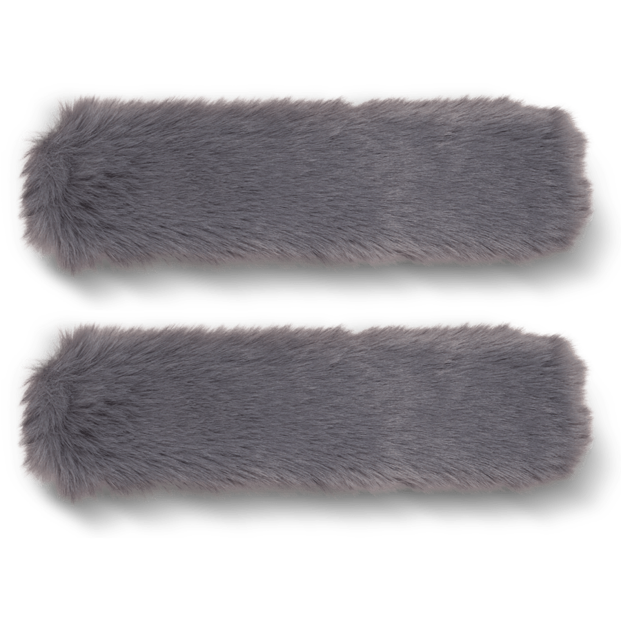 Faux Fur Back Strap Scrunchie Btc - Custom Angle - Jibbitz Charms