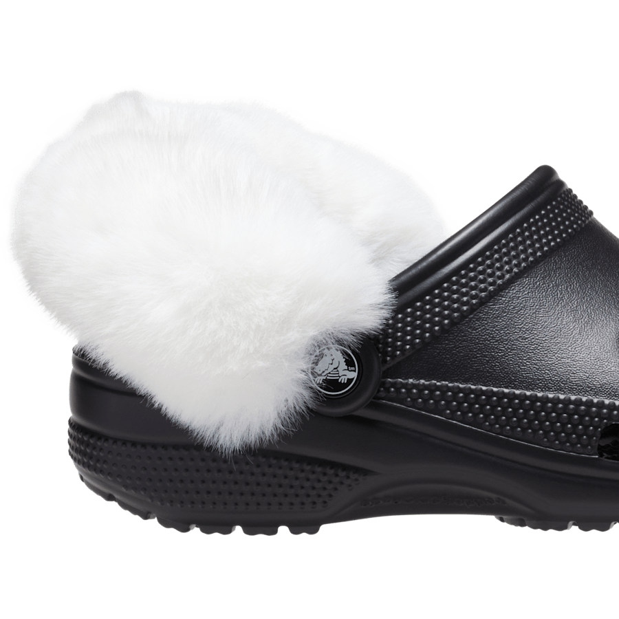 Faux Fur Back Strap Scrunchie Btc - Charm view - Jibbitz Charms