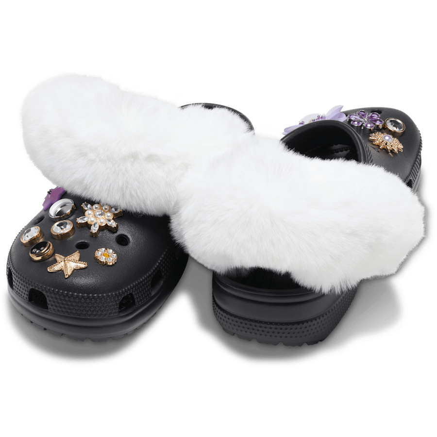 Faux Fur Back Strap Scrunchie Btc - Charm on shoes - Jibbitz Charms