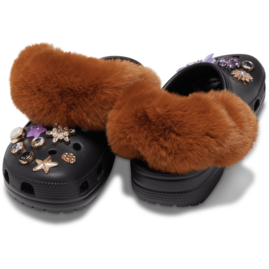 Faux Fur Back Strap Scrunchie Btc - Charm on shoes - Jibbitz Charms