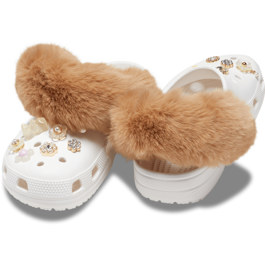 Faux Fur Back Strap Scrunchie Btc - Charm on shoes - Jibbitz Charms