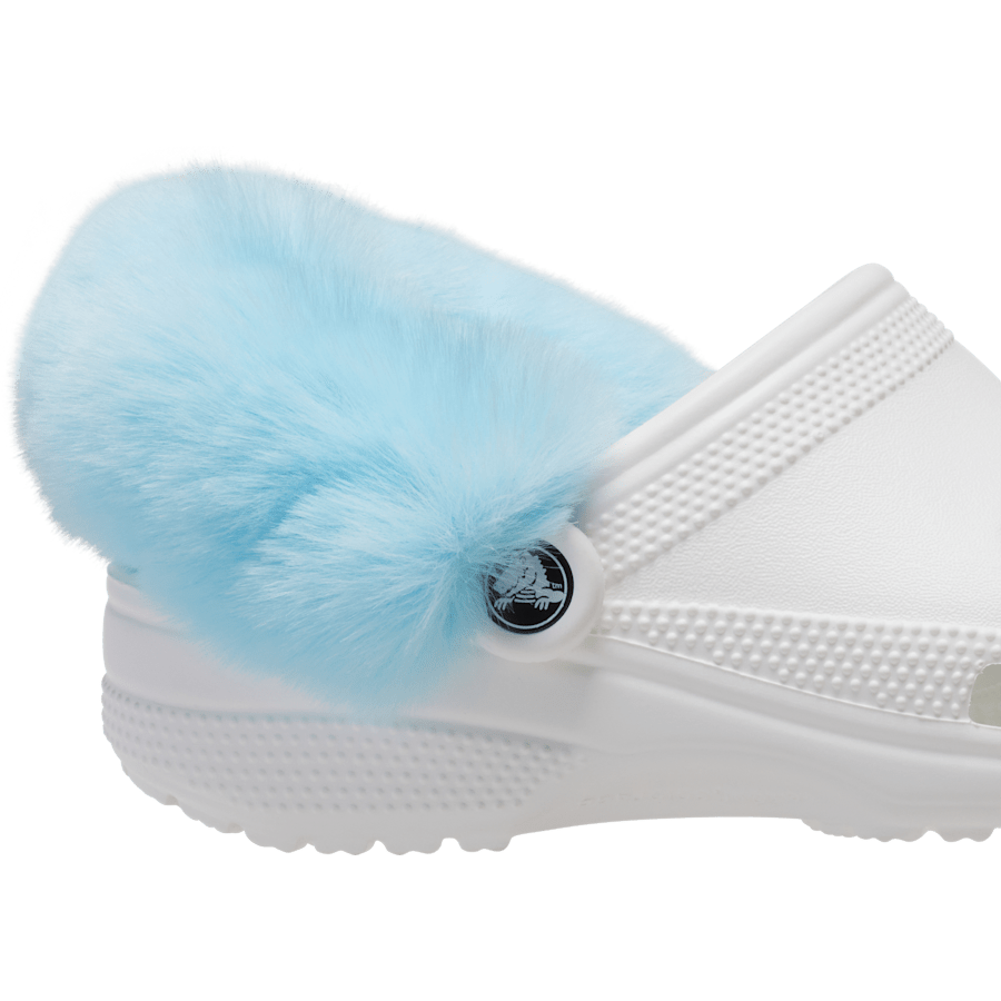 Faux Fur Back Strap Scrunchie Btc - Charm view - Jibbitz Charms