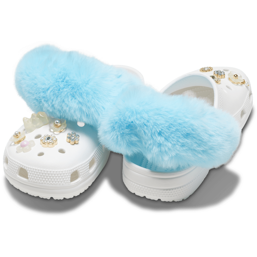 Faux Fur Back Strap Scrunchie Btc - Charm on shoes - Jibbitz Charms
