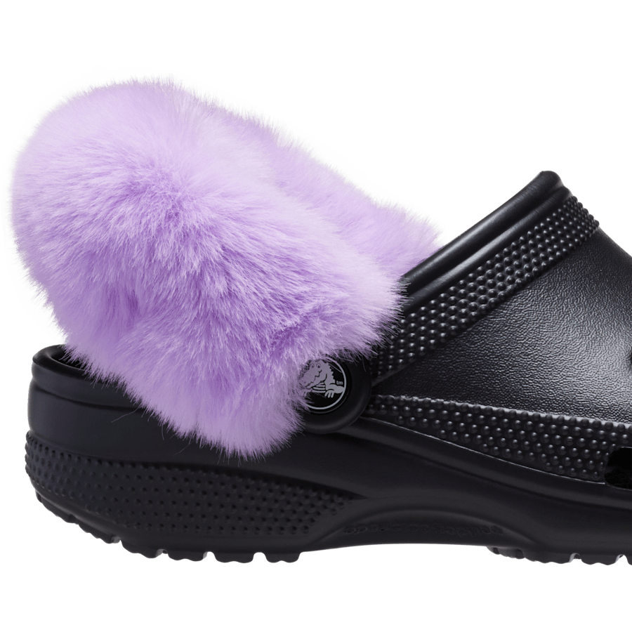 Faux Fur Back Strap Scrunchie Btc - Charm view - Jibbitz Charms