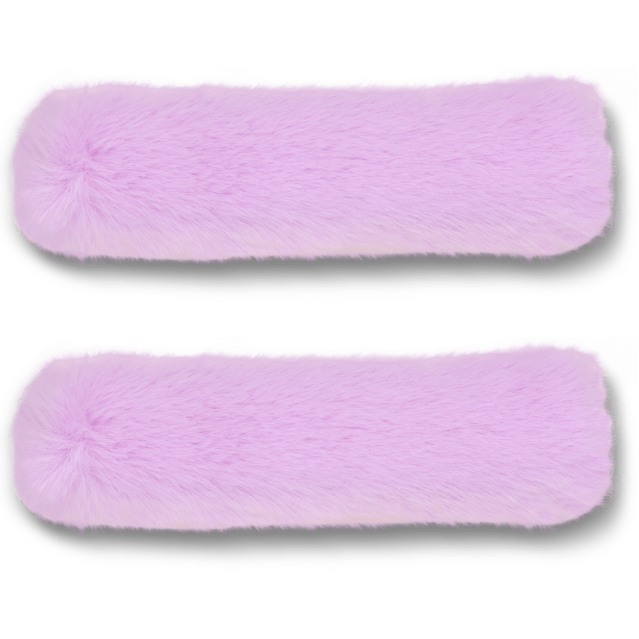 Faux Fur Back Strap Scrunchie Btc - Custom Angle - Jibbitz Charms