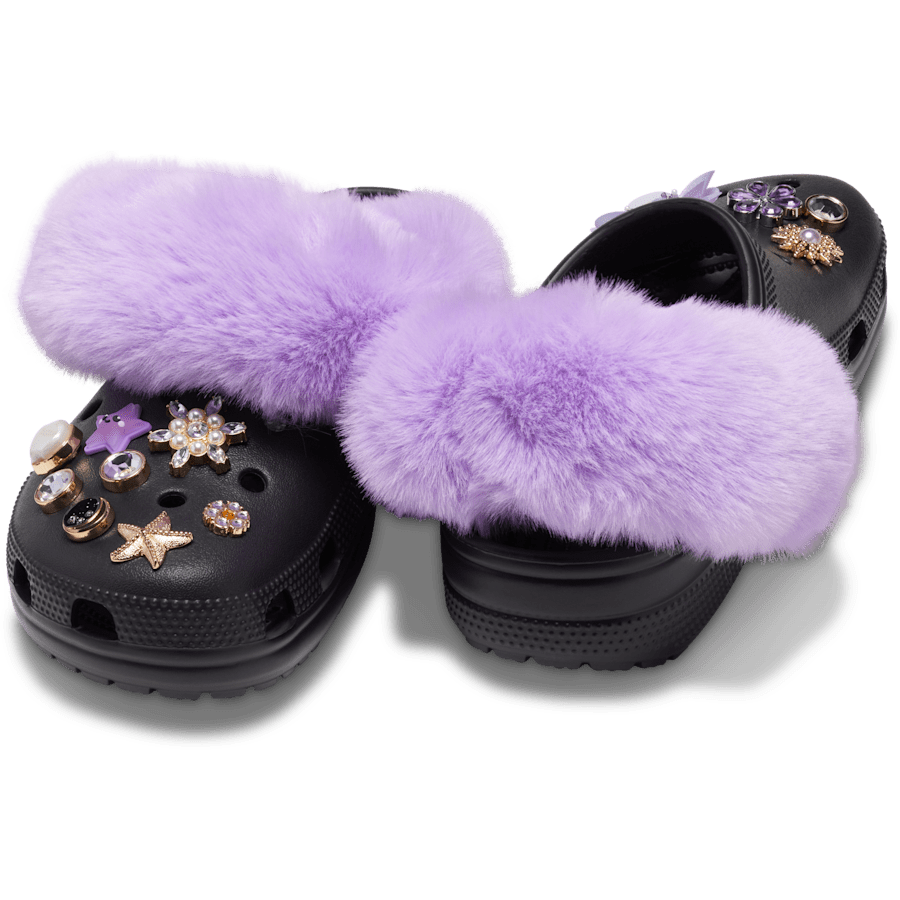 Faux Fur Back Strap Scrunchie Btc - Charm on shoes - Jibbitz Charms