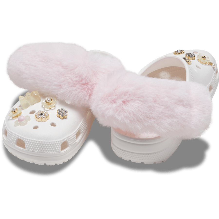 Faux Fur Back Strap Scrunchie Btc - Charm on shoes - Jibbitz Charms