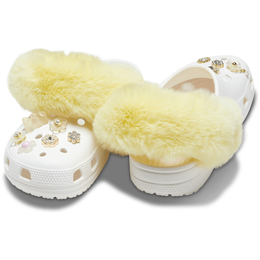 Faux Fur Back Strap Scrunchie Btc - Charm on shoes - Jibbitz Charms