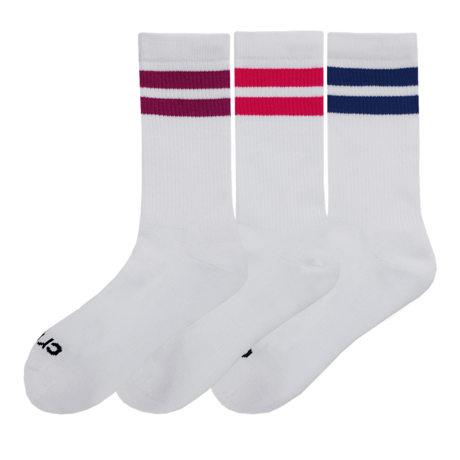 Farbe CrocsSocks Stripe Crew 3-Pack - Schrägsicht - Crocs