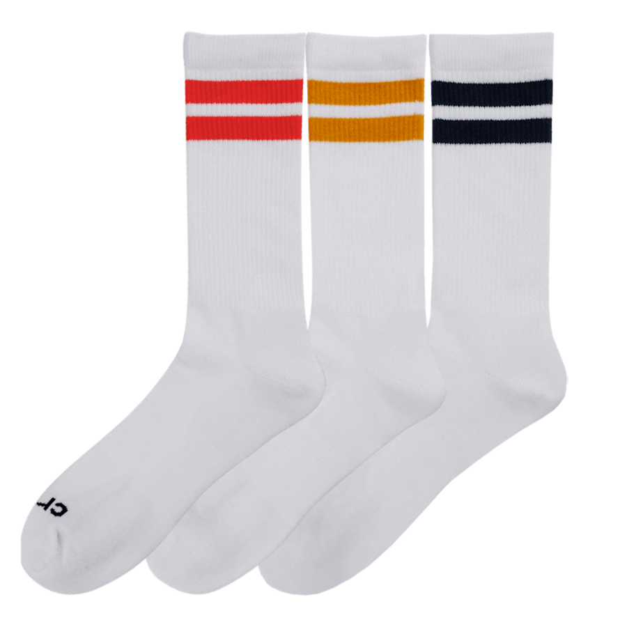 Farbe CrocsSocks Stripe Crew 3-Pack - Schrägsicht - Crocs